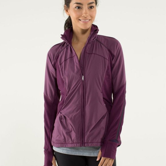 Lululemon Can't Stop Jacket, Plum, Size 2/4 - Picture 2 of 9